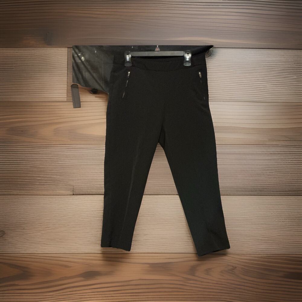 Zac & Rachel Women’s Pants Black SZ 12P Zippered Pockets Comfort Stretch